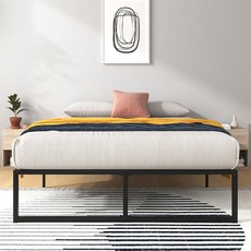 ZINUS Lorelai 36cm14인치 금속 플랫폼 침대 프레임 / 스틸 슬레이트 지지대가 있는 매트리스 파운데이션 박스 스프링 필요 없음 쉬운 조립 트윈 2362, 모던 인더스트리얼 31cm(12, Twin