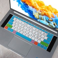룽요우 MATEBOOKPRO 16 인치 키보드 보호스티커 막 먼지 방지 실리콘 매트, 1, Excel 단축 키입니다