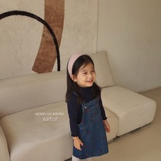 아기멜빵청치마