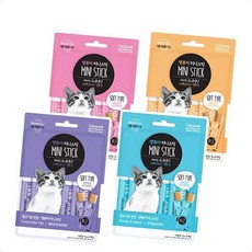 냥이 간식 애완묘 캣퓨어 mini 스틱 8p x3 개 고양이 캣 말랑말랑, 참치와등푸른생선, 본상품선택