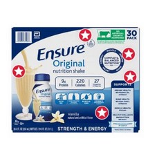 Ensure 엔슈어 오리지널 바닐라 쉐이크 8oz 30병, 7.11L, 1개