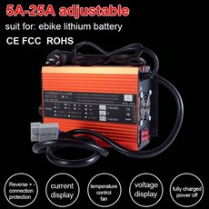 자동차배터리충전기 리튬 이온 Lifepo4 배터리 충전기 조절 가능 12V 24V 14.6V 16.8V 29.2V 12.6V 5A 10A 15A 20A 25A 고속 충전 3S 4S, AU plug, 24V 7S Li-ion 29.4V