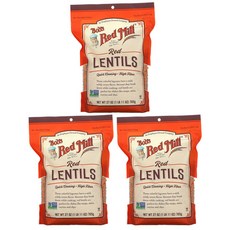 밥스레드밀 빨간 레드 렌틸 콩 765g Red Lentils x3개, 3개