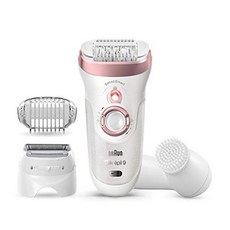 여성용 브라운 제모기 실크 에필 9 9-880 제모 용 습식 및 건식 페이셜 클렌징 브러쉬 여성 면도기 및, One Color_SE 9-880, One Color, 상세 설명 참조0