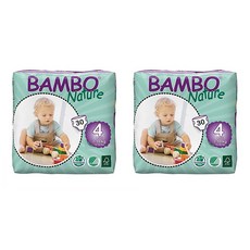 Bambo Nature Eco Friendly Baby Diapers Size 4 뱀부 네이처 에코 프랜들리 기저귀 사이즈 30개입 2팩