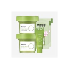 녹두 모공 클레이 팩 120mlx2개(+12ml(1회체험분)x2개+녹두폼40ml), 녹두 모공 클레이 팩 120mlx2개(+12ml(1회체