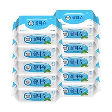 깨끗한나라 페퍼민트 물티슈 휴대용 30매 x10팩, 10개, 30개입, 95g