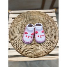 양말신발 핑크 12cm 6~12개월 보행기화 걸음마신발 아기 유아 신생아 덧신 신발