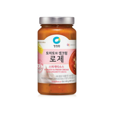 청정원 토마토와 생크림 로제 스파게티소스, 600g, 2개