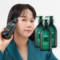 바이브랩 리바이 솔루션 안티 헤어 로스 샴푸 대용량 탈모샴푸, 500ml, 3개