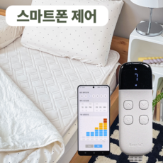 [스마트 IOT] 전자파없는 5세대 그래핀 탄소매트 워셔블 IOT 퀸 아이보리 상품 이미지