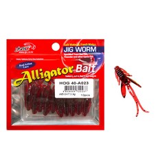 JRC iMLURE 호그웜 송어웜 낚시미끼 대상어유혹, PA-04 진한와인, 1개