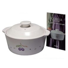 도자기 냄비 코렐 인덕션 내열 뚝배기 양수 16cm 재고-784EA