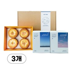 할매의 드립커피 머핀 세트 고구매 크림체즈 머핀 선물세트(드립커피 랜덤증정), 3개, 500g