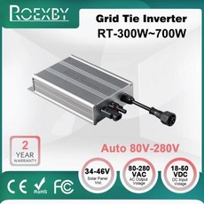 태양광 그리드 타이 인버터 MPPT 300W 350W 500W 600W 700W PV 모듈러 스마트 마이크로 인버터 시스템 DC-AC 출력 120V 230V, 5.600W 18V50VDC80V280VAC Auto