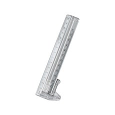 0-15cm/18cm 플라스틱 버니어 캘리퍼 학생 계량자 더블룰 눈금, 1개
