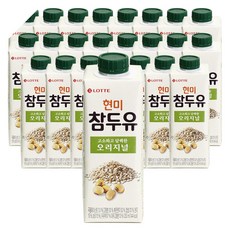 롯데 현미참두유 오리지널 250ml x 24개입 뚜껑있는 두유, 24개