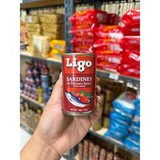 Ligo red chili SARDINES tomato sauce 155g 필리핀 리고 생선통조림 토마토, 1개