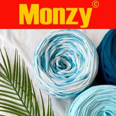 monzy 몬지 뜨개실 몬지얀 코코아얀 패브릭얀, 6400.8cm, 틸블루