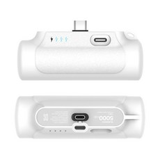 PLEOMAX 보조배터리 PM-MINI5000 간편휴대 미니사이즈 5000mAh 4단계 LED잔량표시, PM-MINI5000 C타입