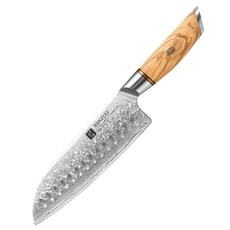 73겹 다마스커스칼 분말강 산토쿠 나이프 야채칼 주방칼 부엌칼 식칼 창업 Santoku Damascus knife, 1개