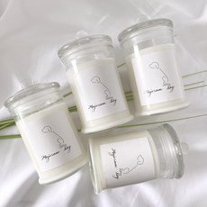 대용량 반려동물 강아지 고양이 반려견 반려묘 천연 소이캔들 탈취제 350ml 라지자 동백공방, 강아지용(마조람도그), 스모크리스심지
