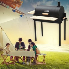 kapoo 바베큐 캠핑그릴(원형) 취사 낚시 캠핑 화로대 그릴 석쇠 BBQ 가스불 취사도구, 1개