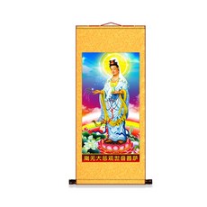 관세음보살 부처님족자 비단화 두루마리걸기 화당장식화, 1개, 100x45센티 + A-관음보살