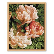 목단보석십자수