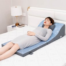 벽베게 베개 등받이 상체베개 미끄럼 방지 허리 수면베개 삼각 메모리폼 다리, 10 돗자리형 투웨이 접이식 쿠션 누워도 믿을 수 있는, 상세도 참조