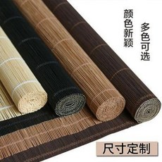 테라스대나무발 우드셔터 맞춤 대나무 커튼 대 롤업 햇빛 가리개 반투명 발코니 거실 티룸, 01 A타입그린화이트(트위스트)