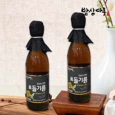 [밥상마루] 들기름 350ml 통깨100%, 2개