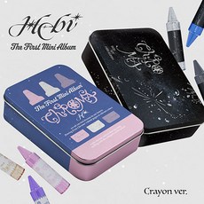[Hebi] 헤비 미니 1집 2종 세트 Chroma (Crayon Ver.) / 틴케이스2+아크릴크레용6+QR 카드2+카드스티커2+포토카드2세트