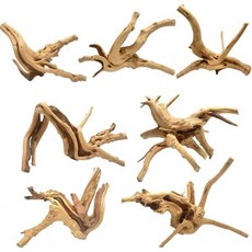 수족관 장식용 WDEFUN 내추럴 스파이더우드 3피스 7 -11 어항 드리프트우드 가지, Spiderwood（4-7 inch pack of 7）, 1개