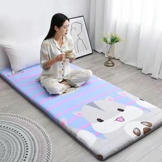 부드러운 가정용 매트리스 접이식매트리스 다다미 매트, 무지5, 폭 90X 길이 190CM