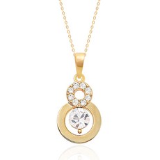 미니아트 14K GOLD 버블큐빅 목걸이 스와로브스키 크리스탈 제작