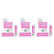 Alteya Organics Alteya USDA Organic 3-Pack Bulgarian Rose Lip Balm - 0.52oz15g 3 x 0.17oz5g each, One Color_3-Pack Rose, One Color_3-Pack Rose, One Color