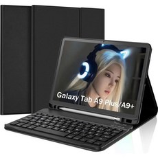 갤럭시 탭 A9 + 2023-11 인치 SM-X210 SM-X215 SM-X216 블루투스 키보드 케이스