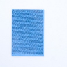 GOTO CLAY TOOLS 커터가 있는 폴리머 클레이용 진 텍스처 시트 클레이 롤러와 동일한 청바지 원단 매트 - TM-556