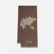 Prima Classe Geo Pieno scarf in cotton blend 40 x 190 Cabernet 23IK1S39640720310