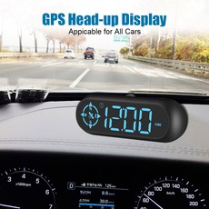 HUD LEEPEE-헤드업 디스플레이 LED G9 유니버셜 미니 GPS 나침반 속도계 과속 경보