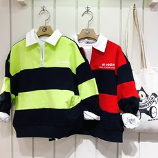 펠릭스키즈 [20년겨울*50%][17900원] *오버핏**기모* #칼라블록 오버핏 카라 맨투맨 #통통친구는 편하게 #날씬친구는 멋스럽게 #목이편한 지퍼 #결혼식 가족모임에도 굿!