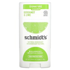 슈미트 내추럴 데오드란트 베르가못 라임 75g Schmidt's Natural Deodorant Bergamot Lime