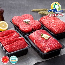 [총체보리] 한우 1등급 정육4호 명품선물세트 2kg (국거리+불고기+장조림+육전 각 500g)