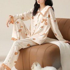 도톰한 잠옷 홈웨어 따뜻한 상하세트 집에서입는옷 겨울잠옷 수면 숙면 파자마 여성