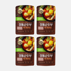 순두부찌개양념 정통 순두부양념 양념장 풀무원 140g X 4개