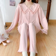 플라워 코튼 히든 수유 산후조리 봄여름 임산부 파자마 여성 홈웨어 세트