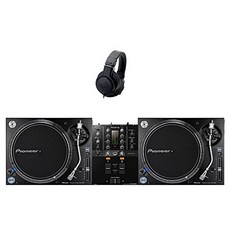 Pioneer DJ PLX-1000 아날로그 DJ 스크래치 세트 [턴테이블(×2)+믹서+헤드폰] 파이오니어