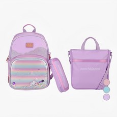 New Balance 女童透明模壓閃亮書包 + 鉛筆盒套裝