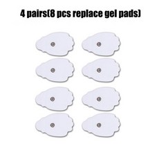 TENS 듀얼 채널 유닛 근육 자극기 통증 완화 치료 전자 펄스 16 가지 모드 8 개 패드, 01 Replace pads 1_02 EU 플러그